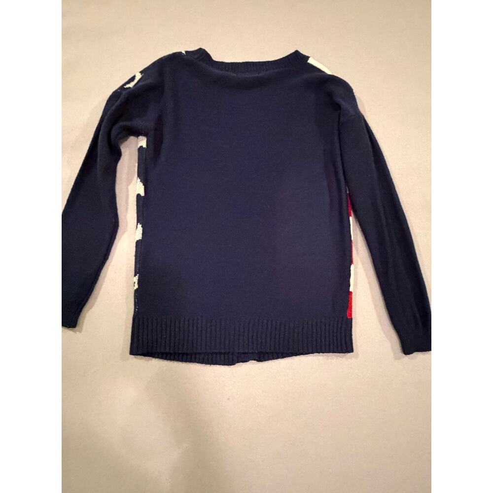 American Flag Cardigan Sweater Women’s M Patriotic Stars & Stripes Button Front - Picture 7 of 7